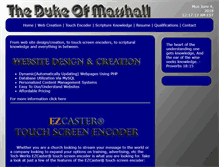 Tablet Screenshot of dukeofmarshall.com
